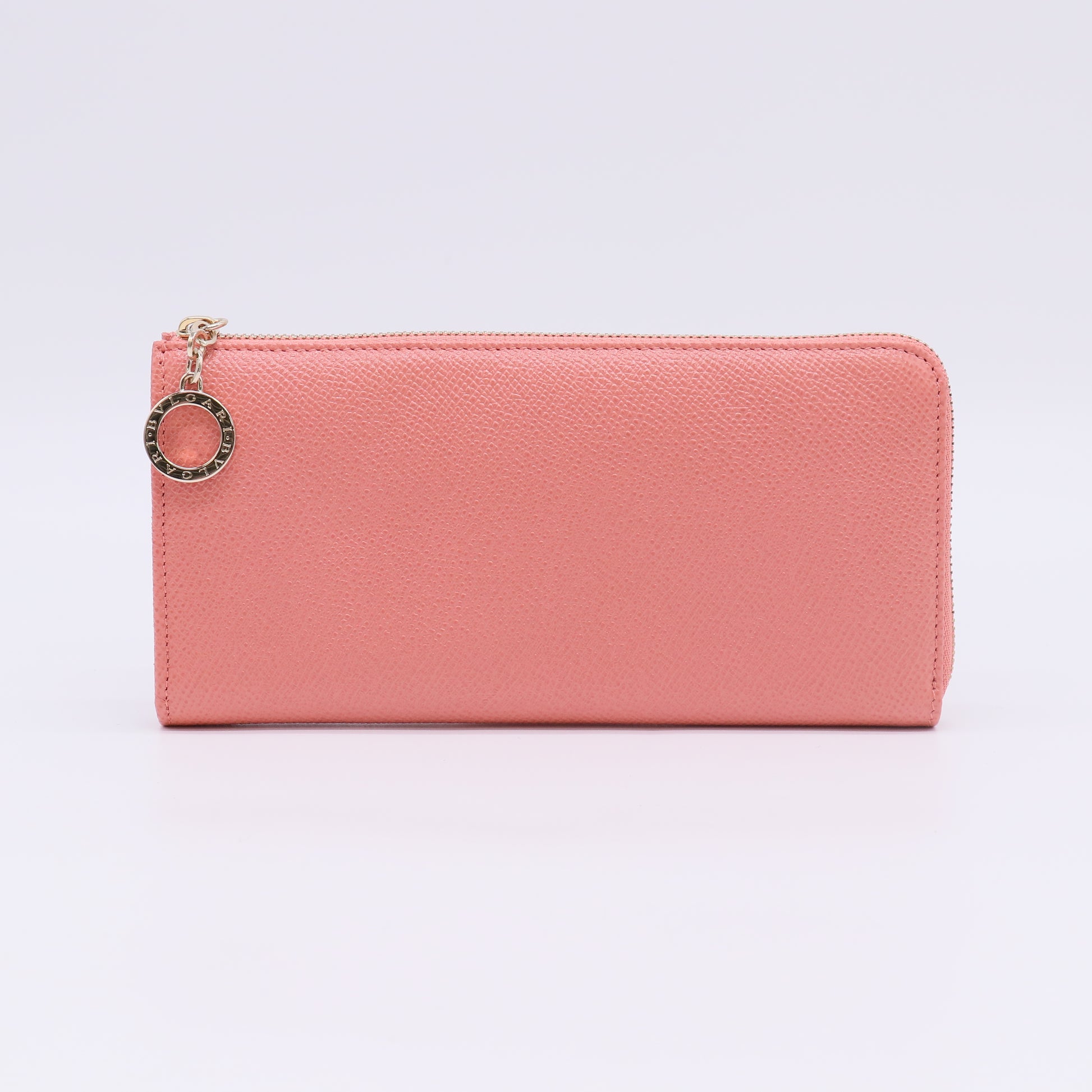 Pink Leather Zip-Around Wallet W22702