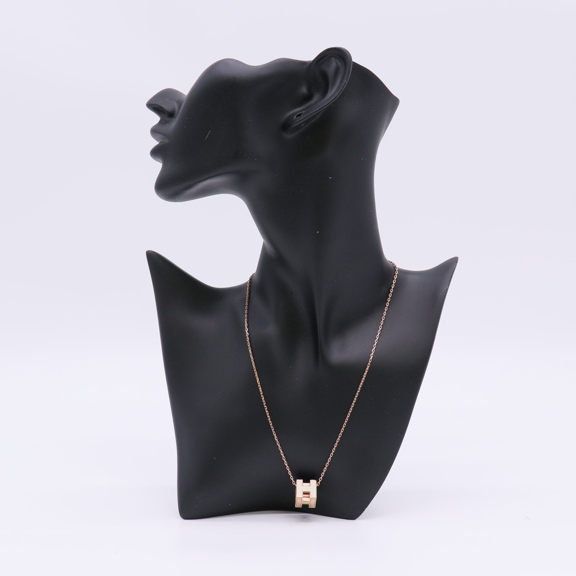 Hermès Cage d'H Cube Pendant Necklace W23076