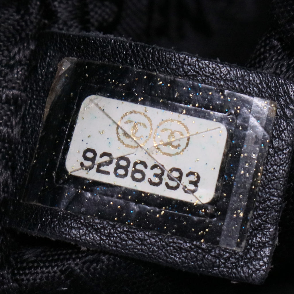 Square Stitch Bowler Bag Quilted Caviar Medium