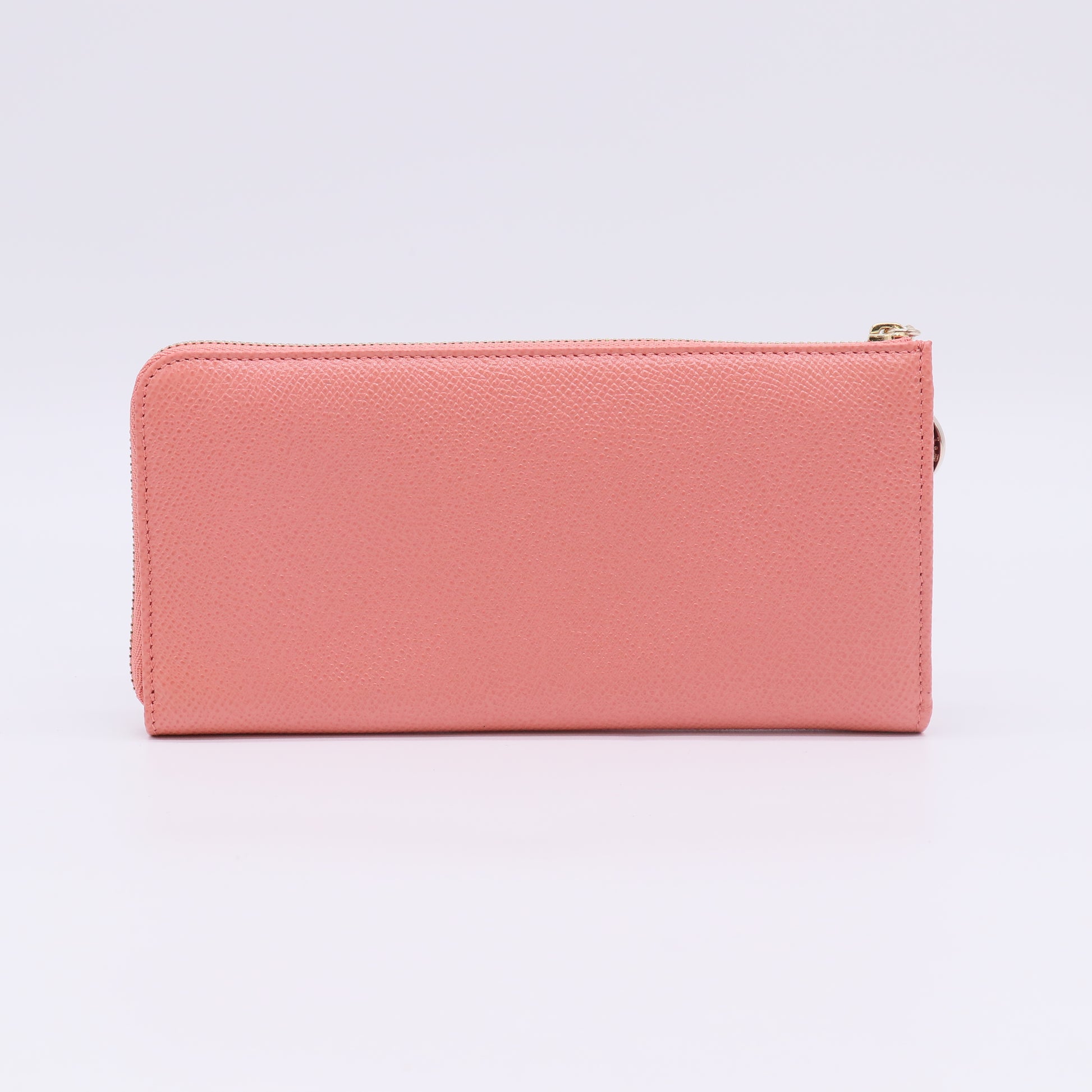 Pink Leather Zip-Around Wallet W22702