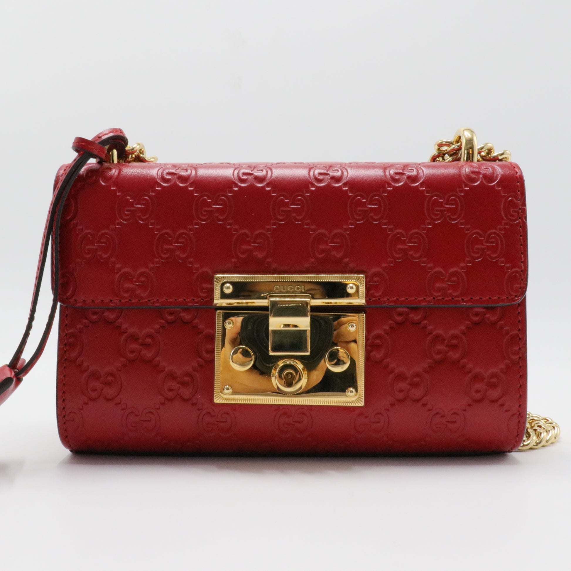 Guccissima Small Padlock Crossbody