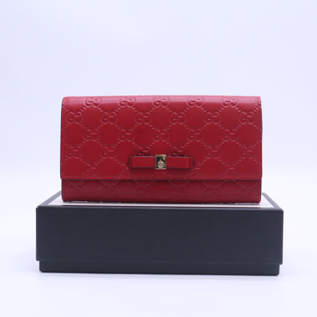 Guccissima Signature Bowy Continental Wallet W23094
