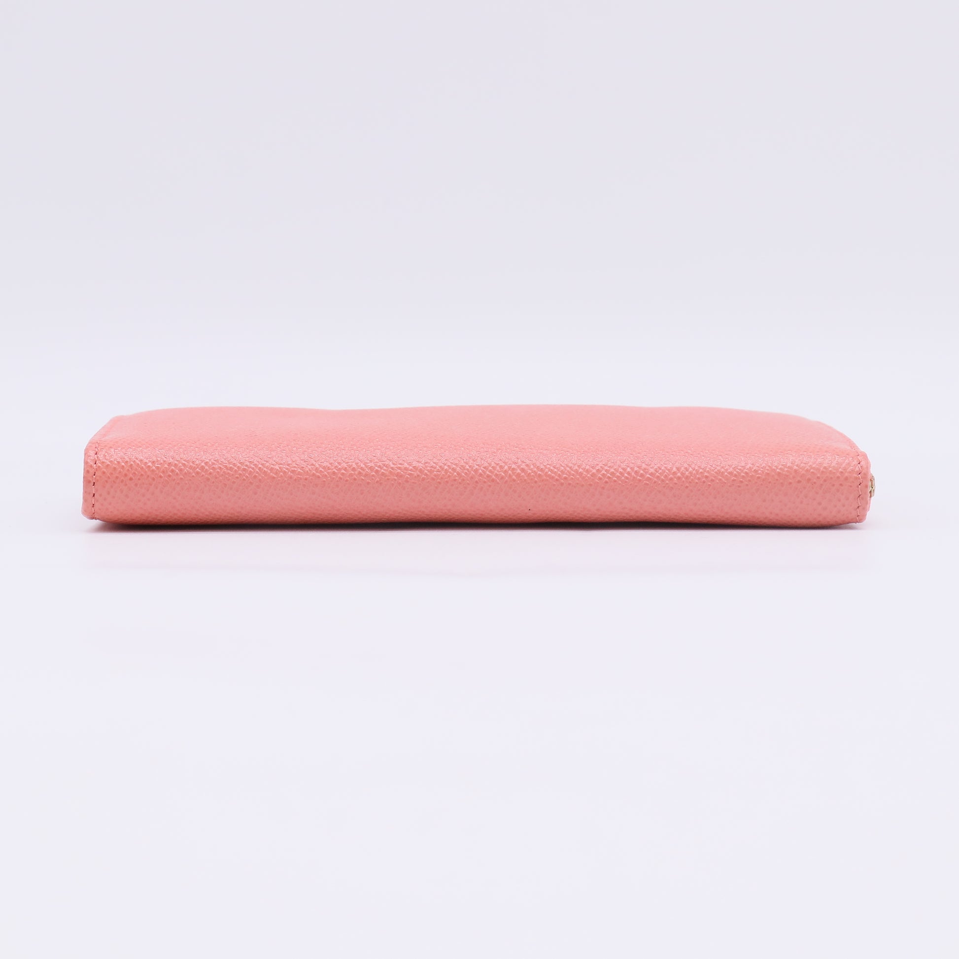 Pink Leather Zip-Around Wallet W22702