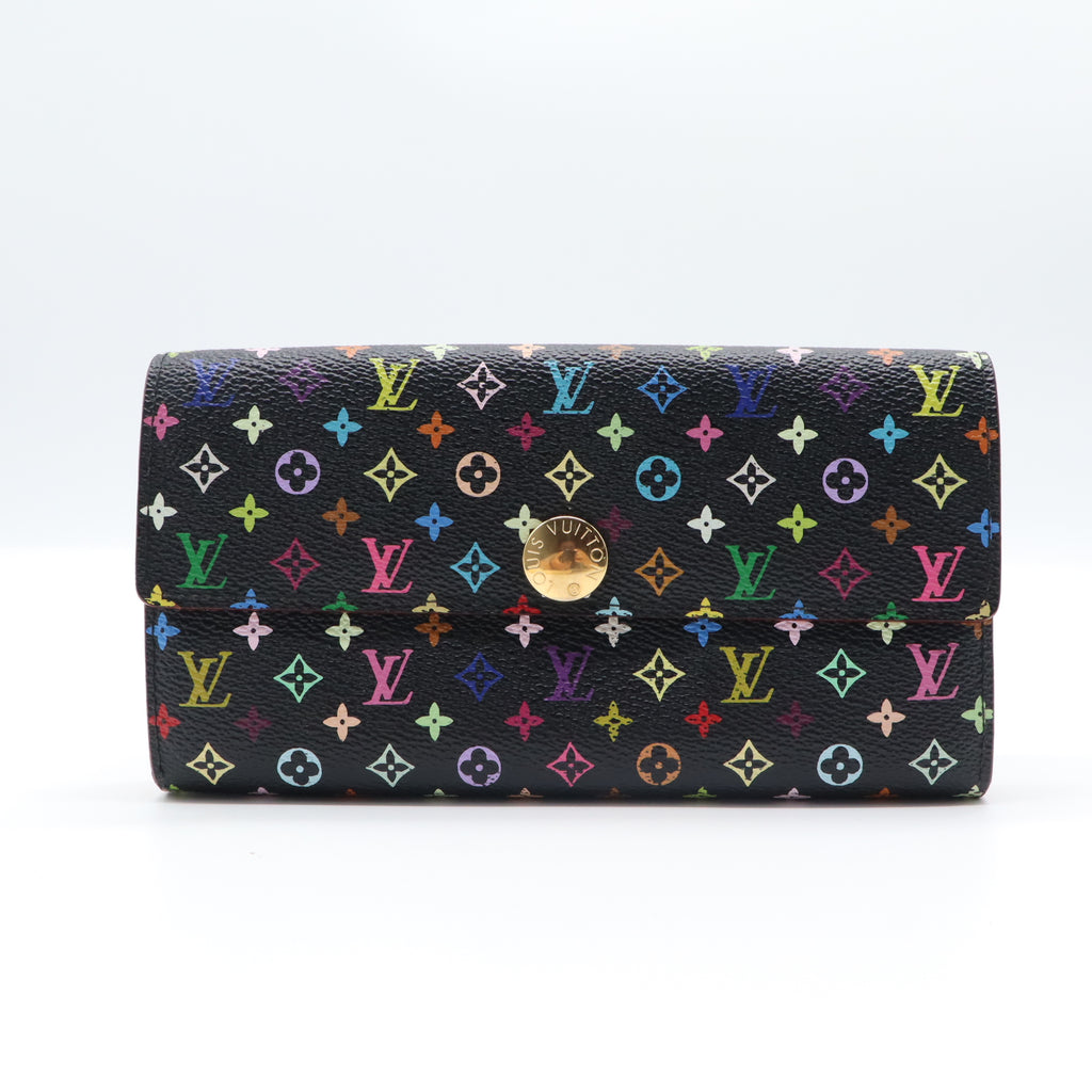 Monogram Multicolor Sarah Wallet Black Grenade W21399