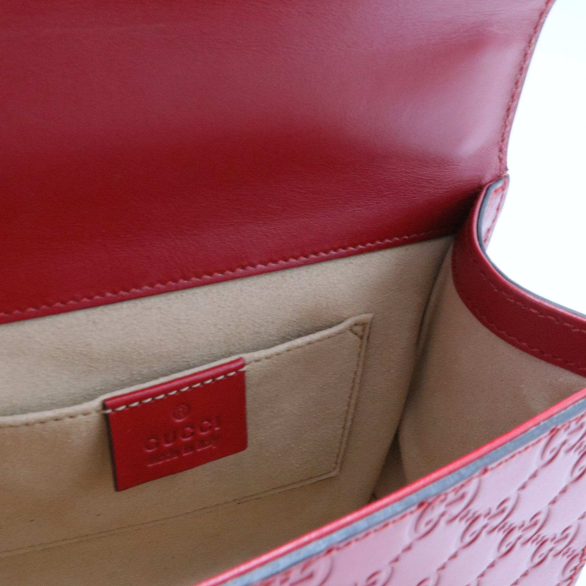 Guccissima Small Padlock Crossbody