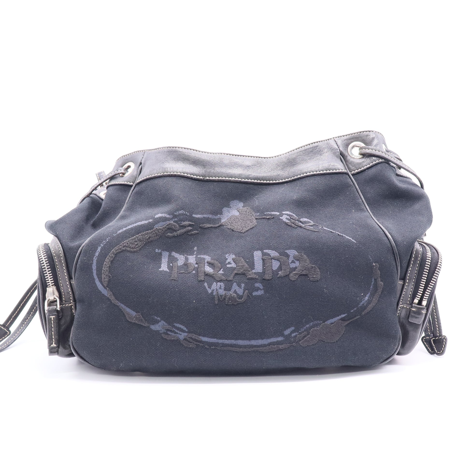 Prada City Calf Leather Shoulder Bag Twins LDJ2863
