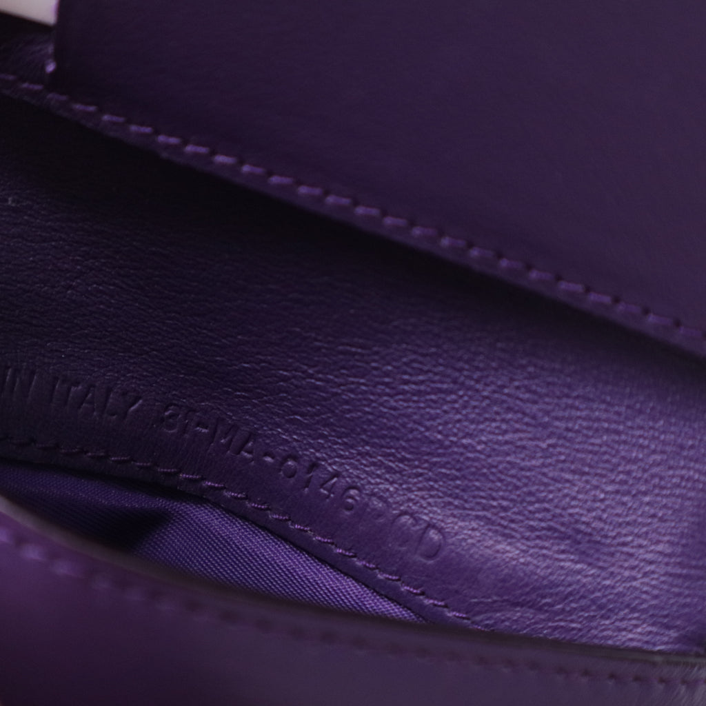 Grey Leather Diorissimo Envelope Compact Wallet W20347