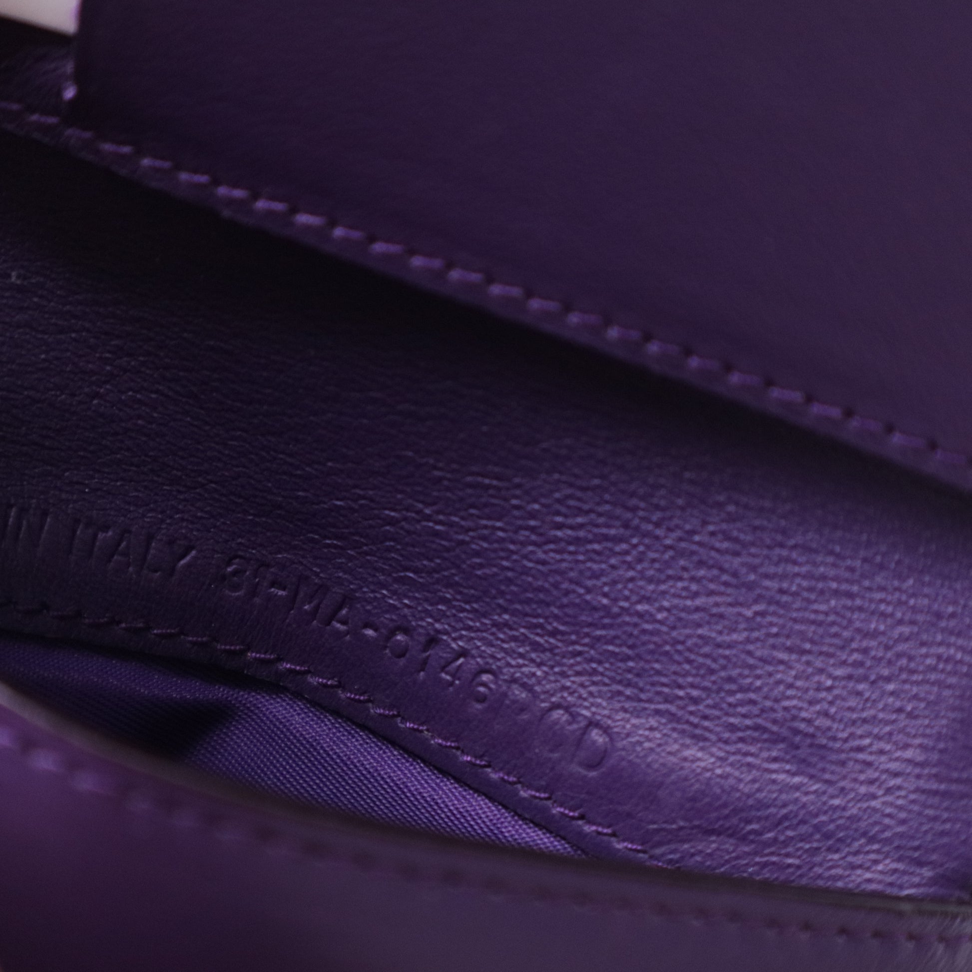 Grey Leather Diorissimo Envelope Compact Wallet W20347