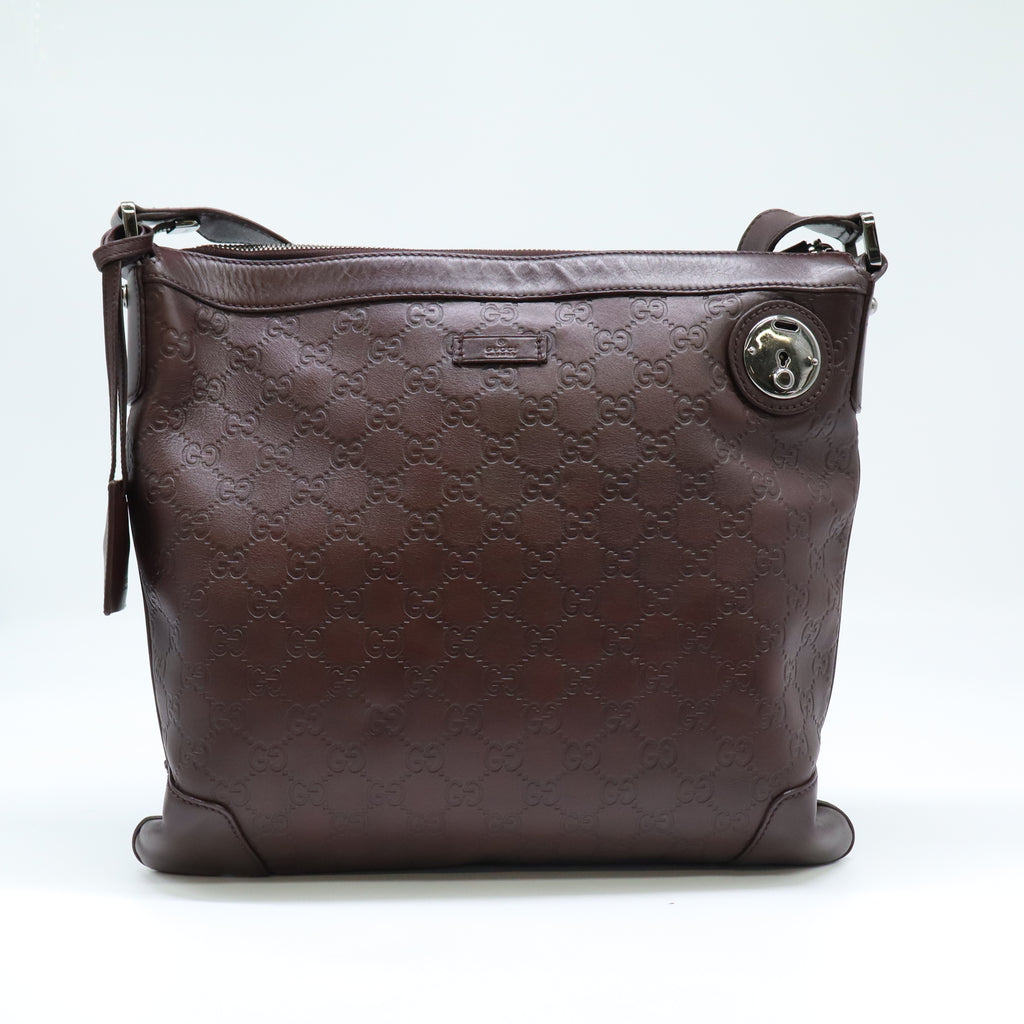 GUCCI GG Canvas Guccissima Shoulder Bag B21488