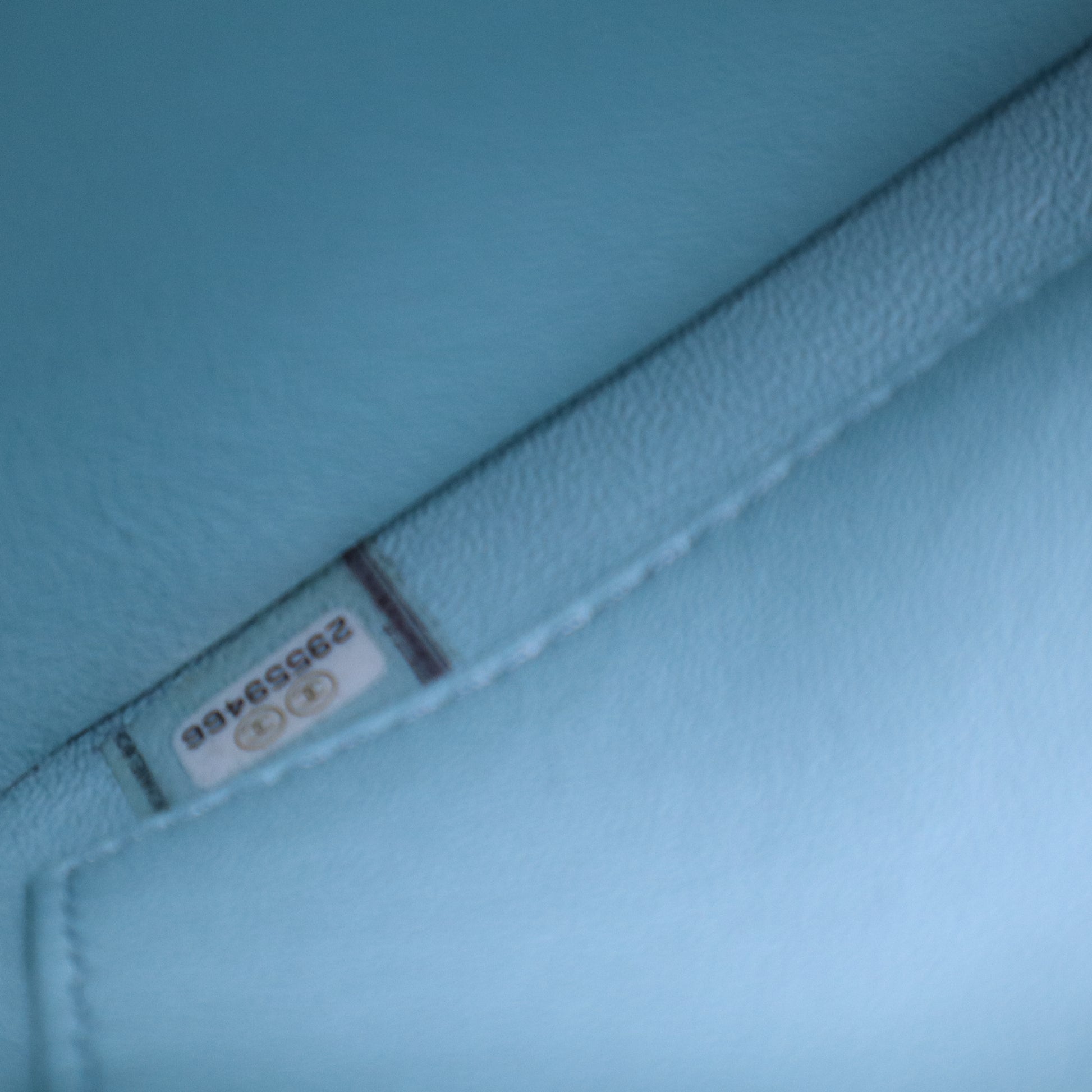 Lambskin Quilted Small Trendy CC Flap Dual Handle Bag Light Blue
