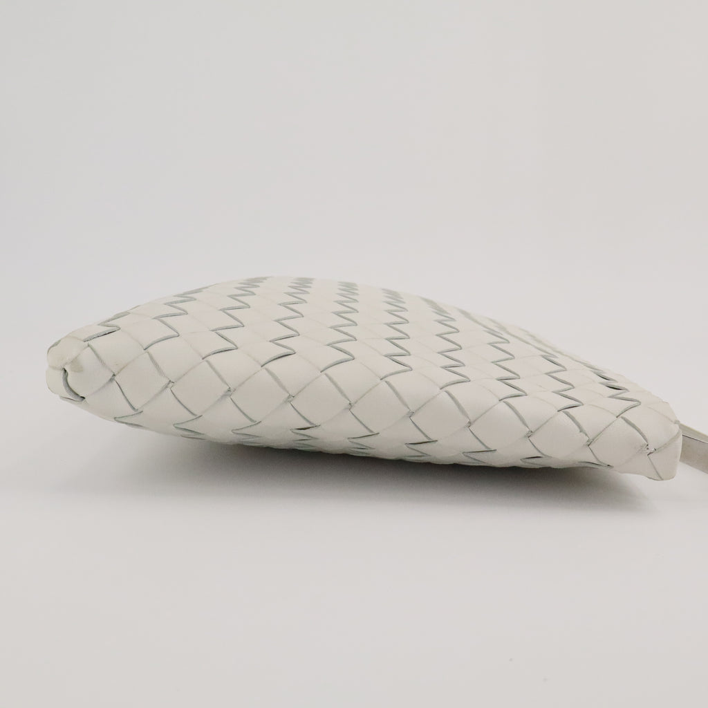 Intrecciato Woven Clutch twins