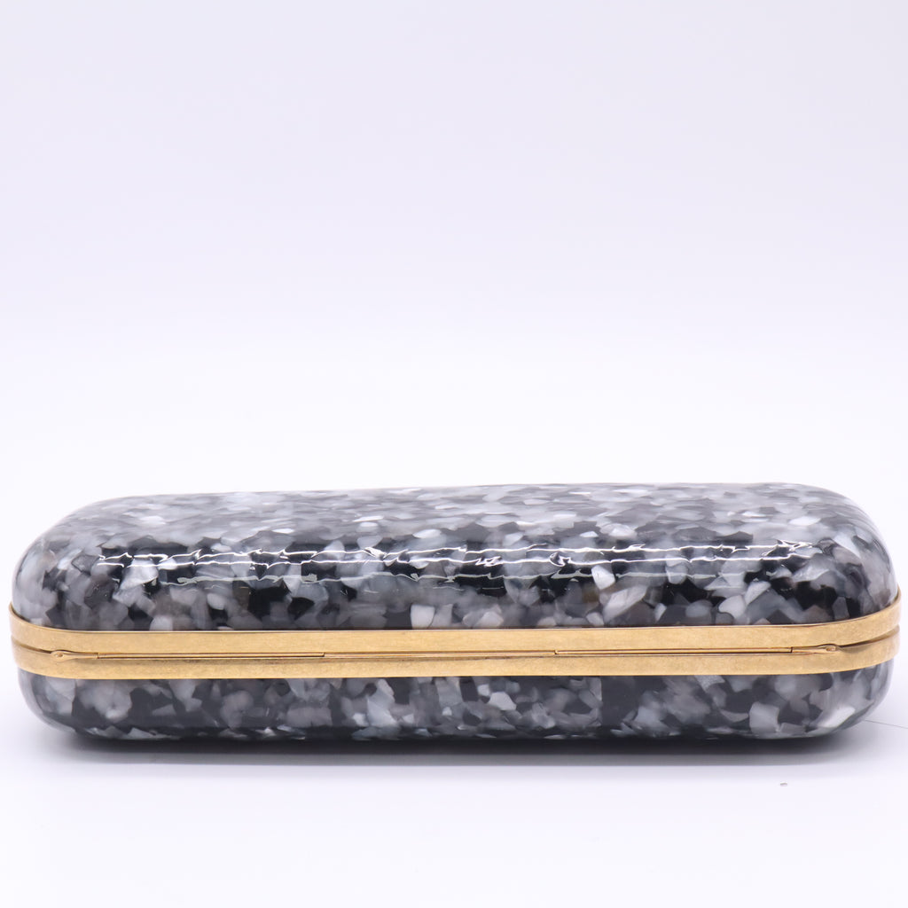 Alexander McQueen Acrylic Brass Knuckle Clutch Twins W22706