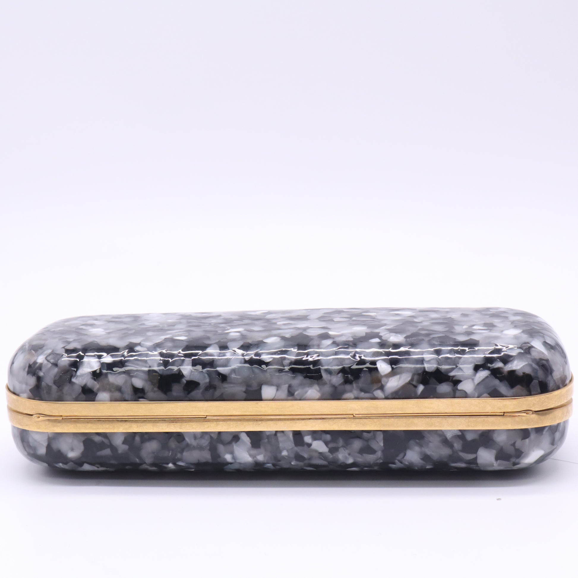 Alexander McQueen Acrylic Brass Knuckle Clutch Twins W22706