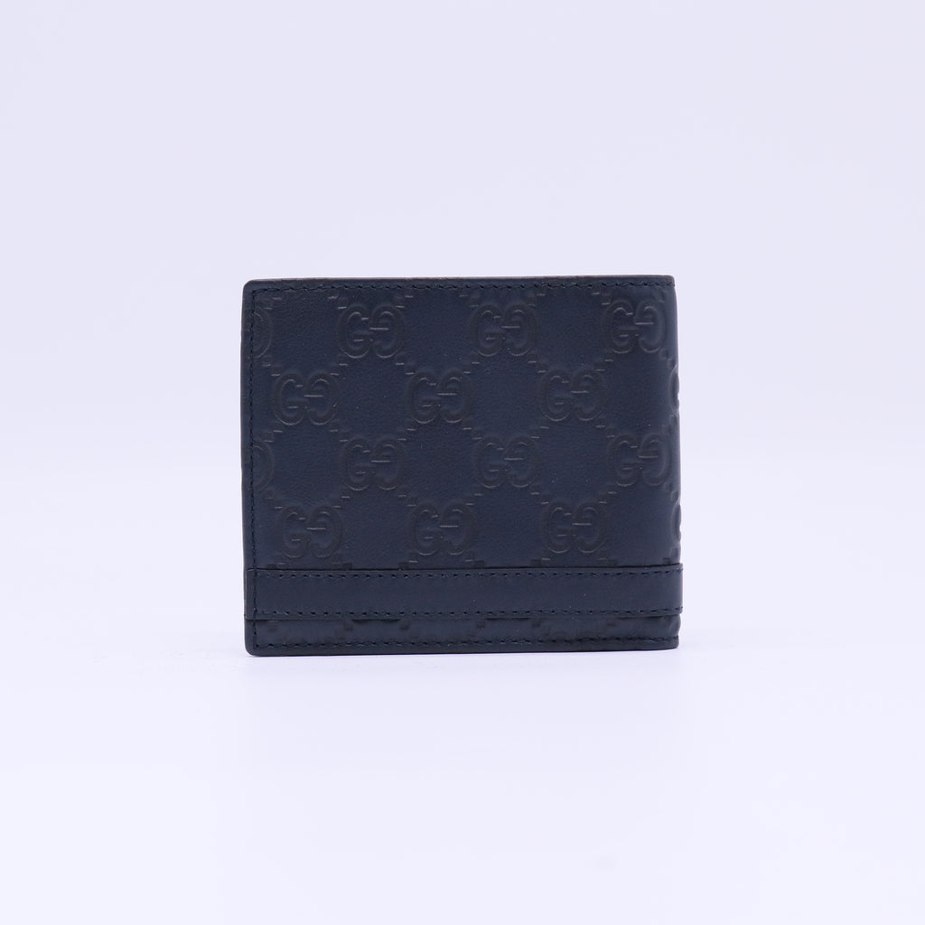 Gucci Guccissima Metal Bar Bi-Fold Wallet W21844