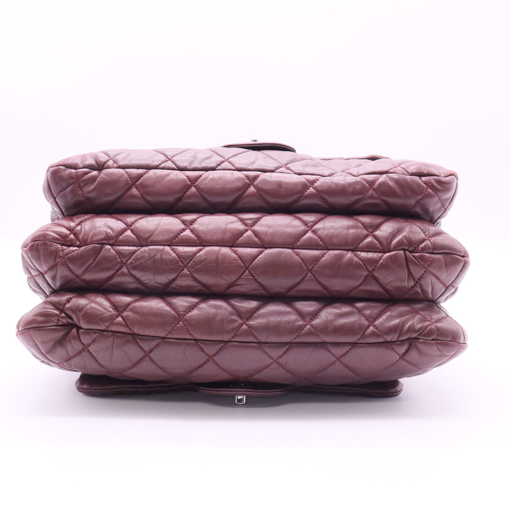 Maxi Quilted Lambskin 3 Tote satchel twins