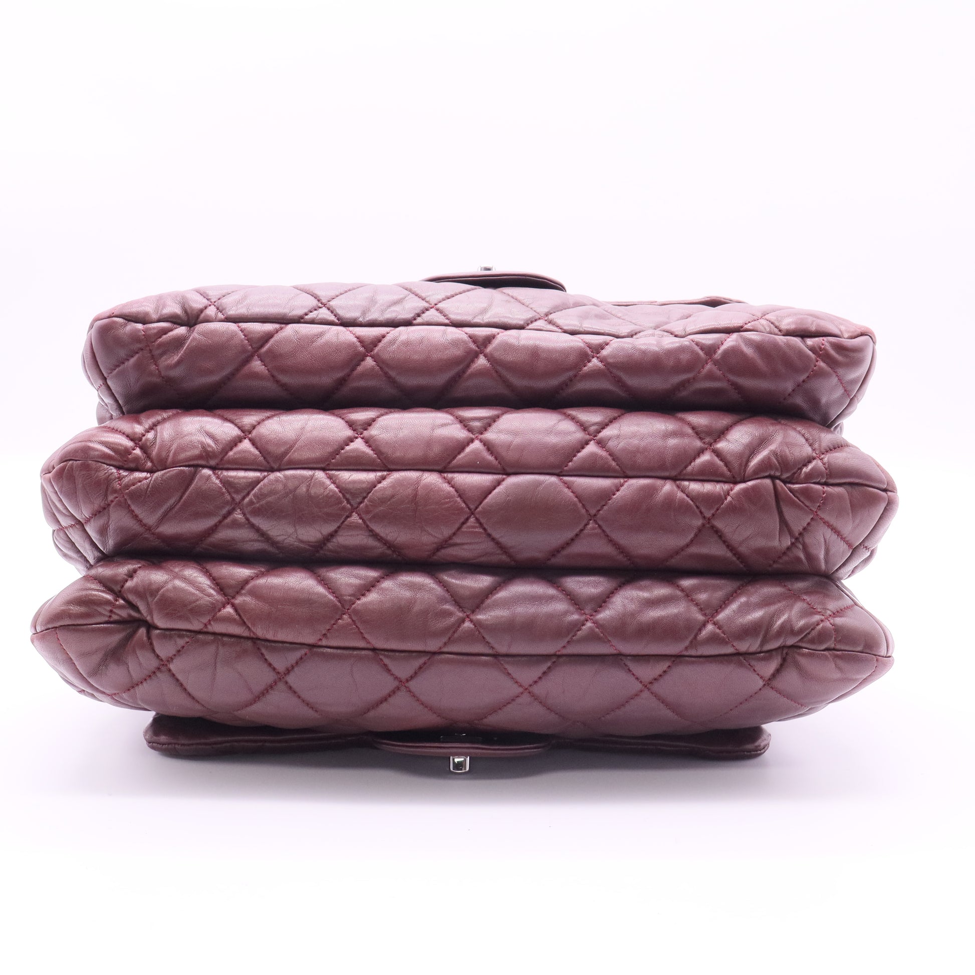 Maxi Quilted Lambskin 3 Tote satchel twins