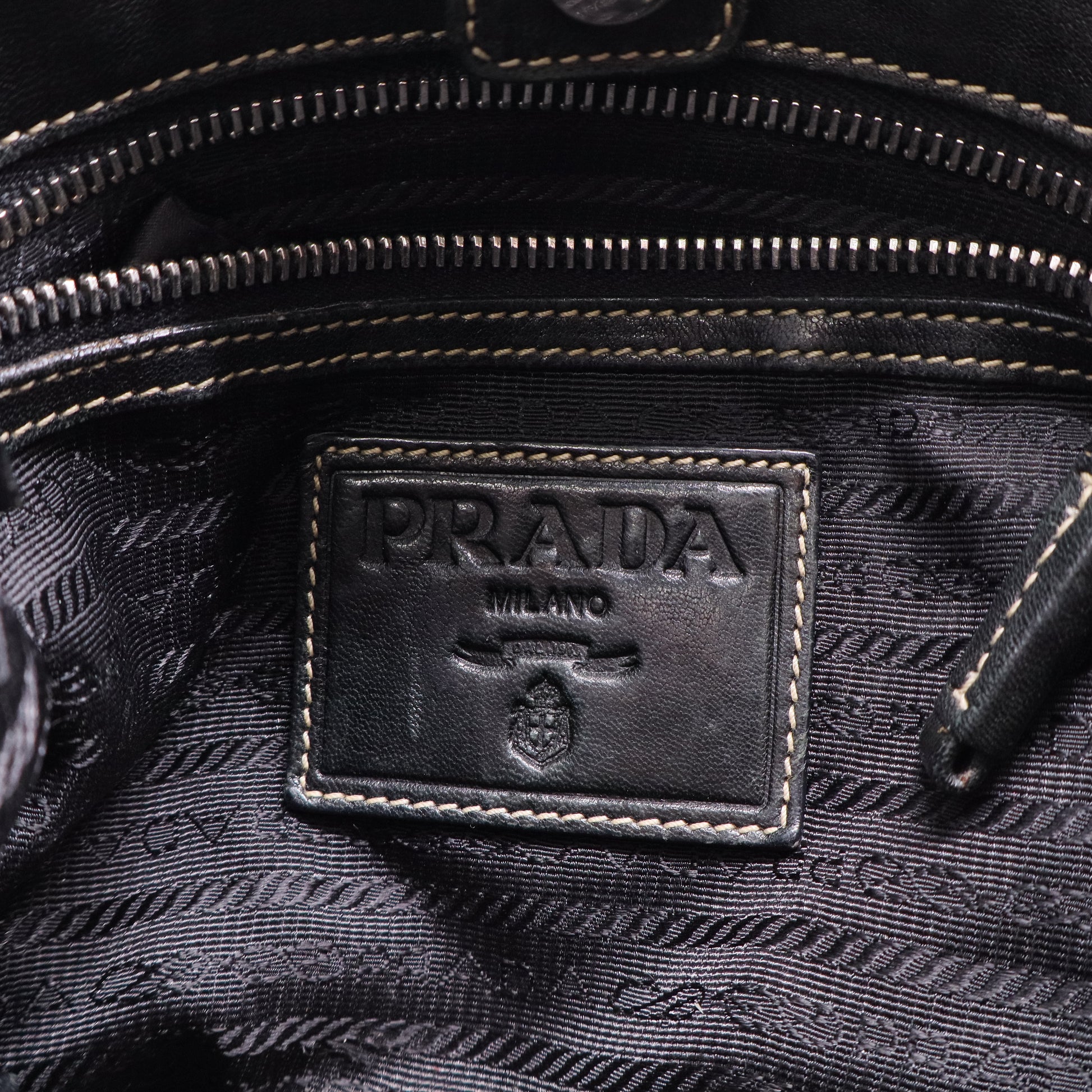 Prada City Calf Leather Shoulder Bag Twins LDJ2863
