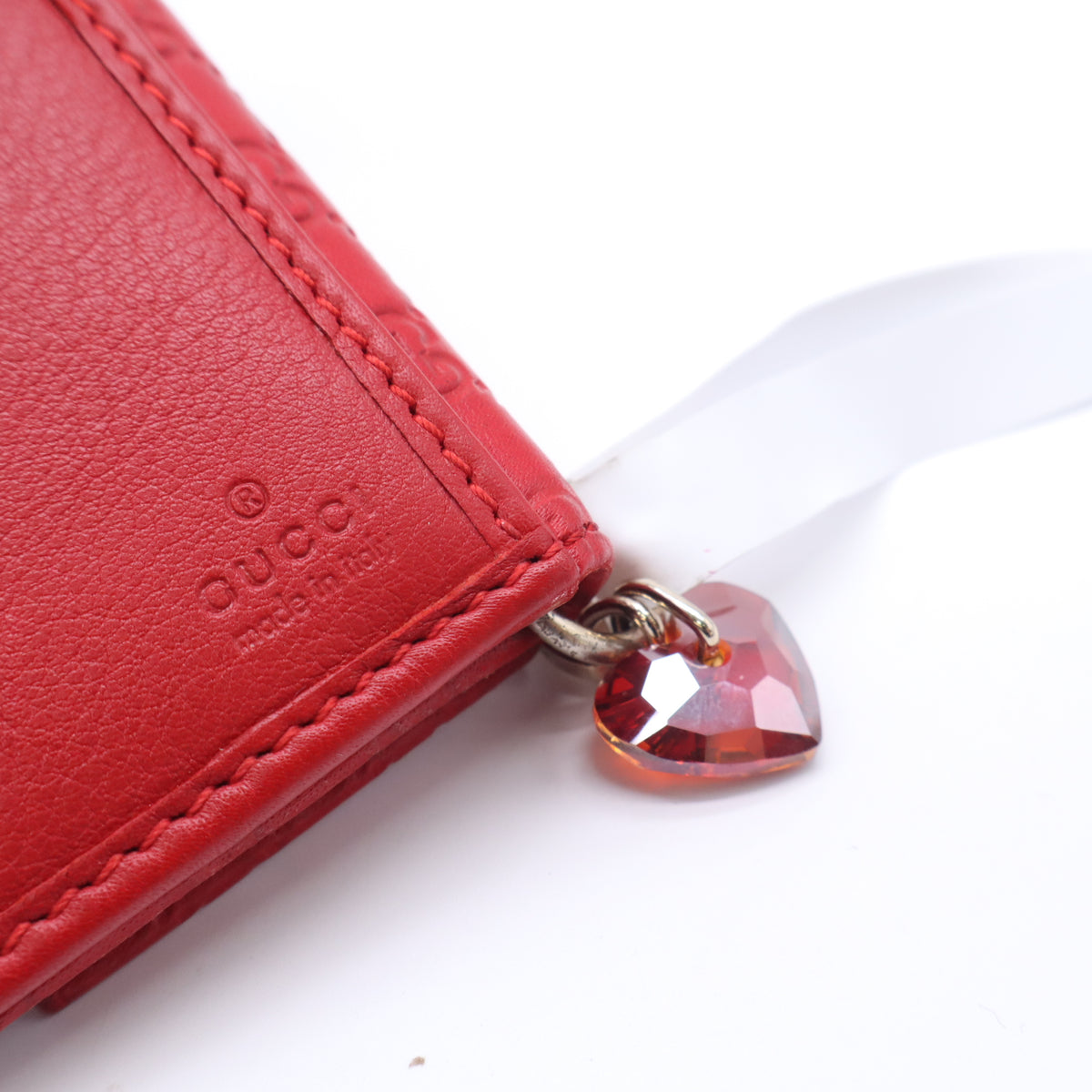 Heart Microguccissima Pattern Continental Wallet W23072