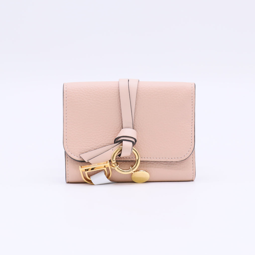 Chloe Small Alphabet tri-fold in grained leather W23087