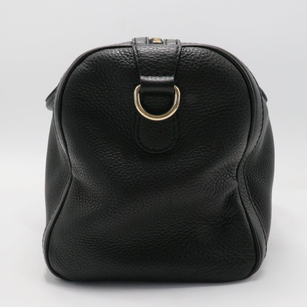 Vintage Web Boston Bag Leather Medium