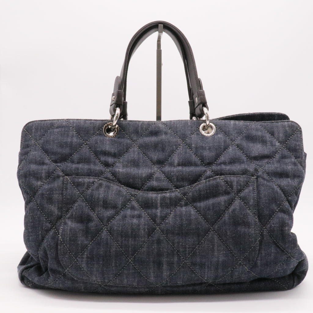 Timeless CC Soft Zip Tote Quilted Denim XL