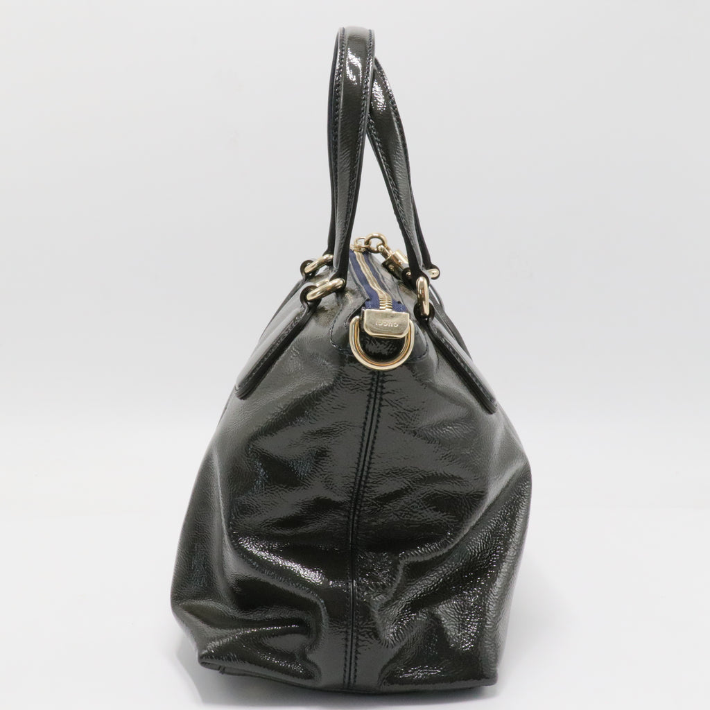 Gucci Soho Convertible Soft Top Handle Bag Patent