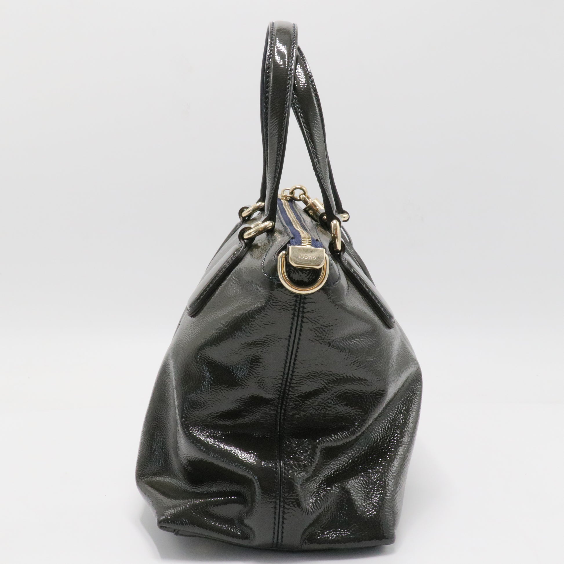 Gucci Soho Convertible Soft Top Handle Bag Patent