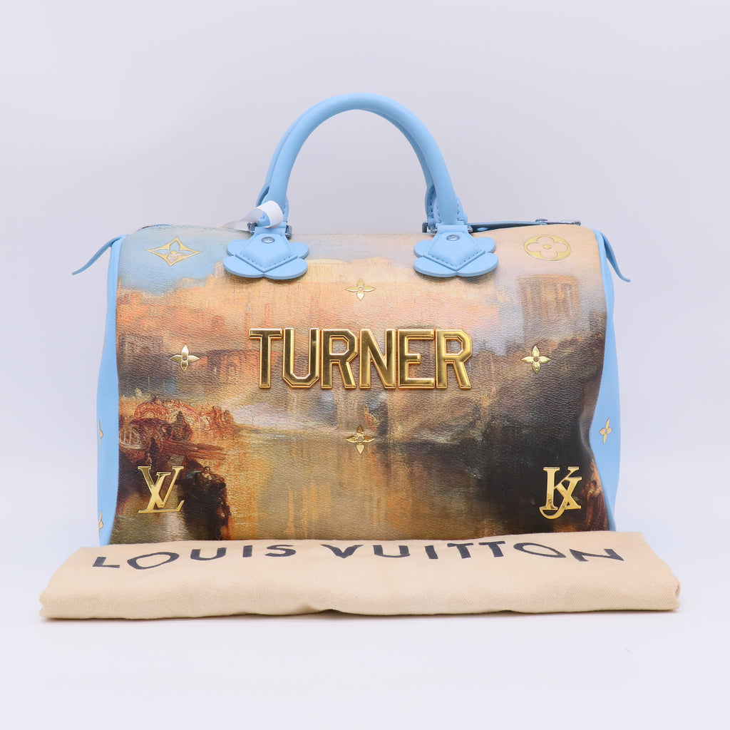 Louis Vuitton Limited Edition Jeff Koons Masters Turner Speedy 30 Bag twins B23345