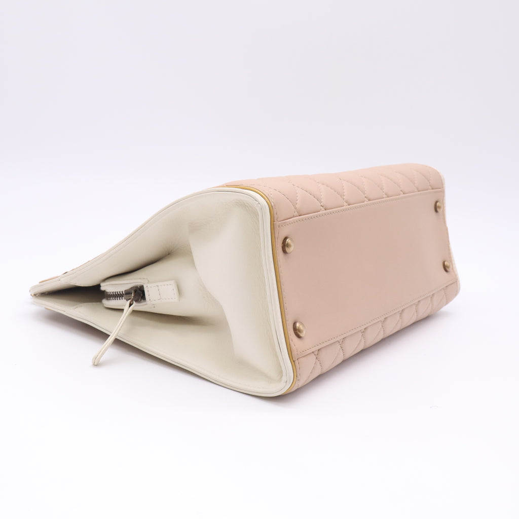 Timeless CC Shopping Tote Lambskin Medium Twins LDJ5014