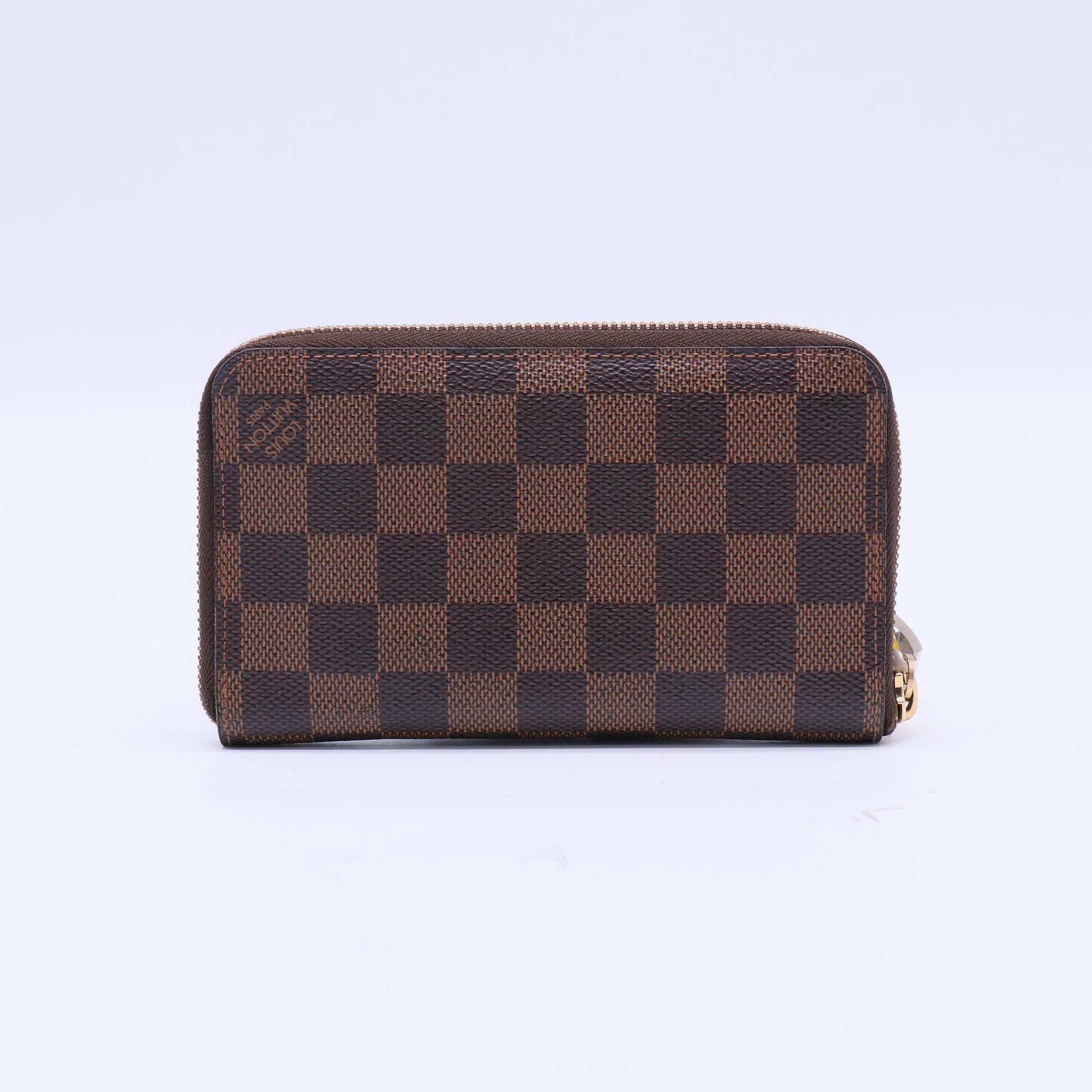 Louis Vuitton Zippy Wallet (Damier Ebene) twins W21631