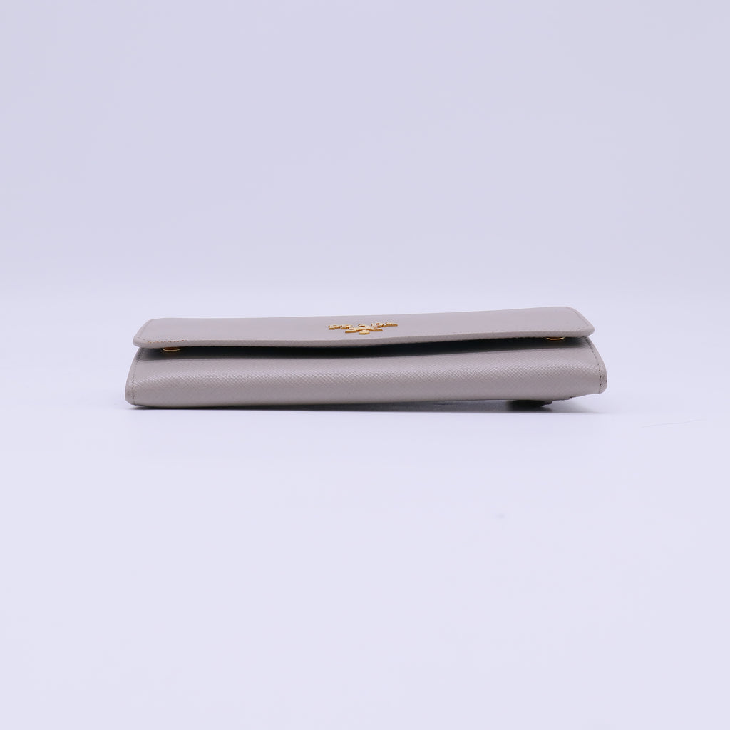 Saffiano Cuir Leather Continental Wallet W21846