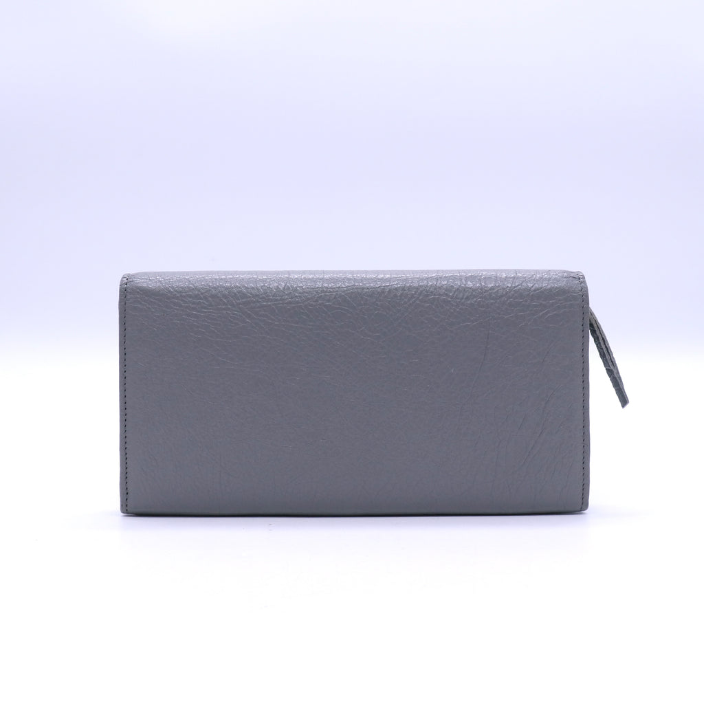 Balenciaga Gray Motocross Giant 12 Continental wallet  Twins W20823