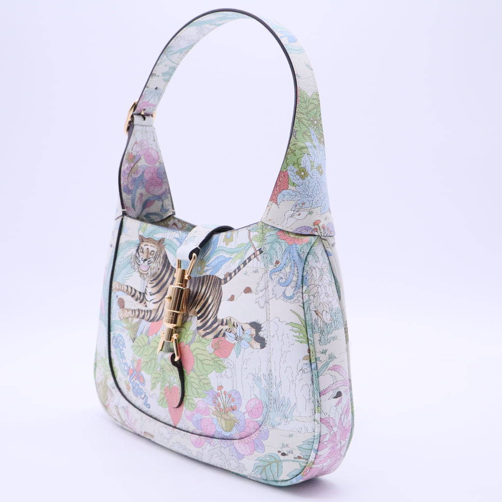 leu Petit Sac en Cuir de Veau Tigre Jackie 1961 Bandoulière
