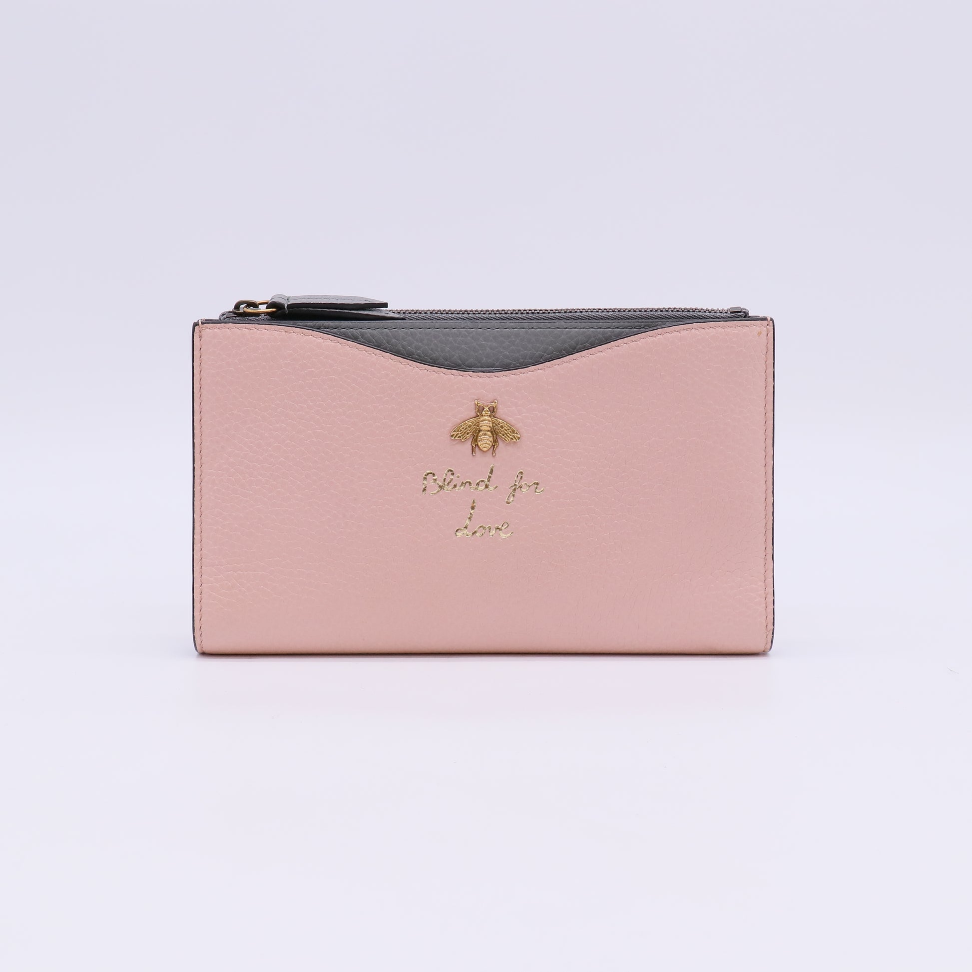 Gucci Light Pink Leather Wallet W23086