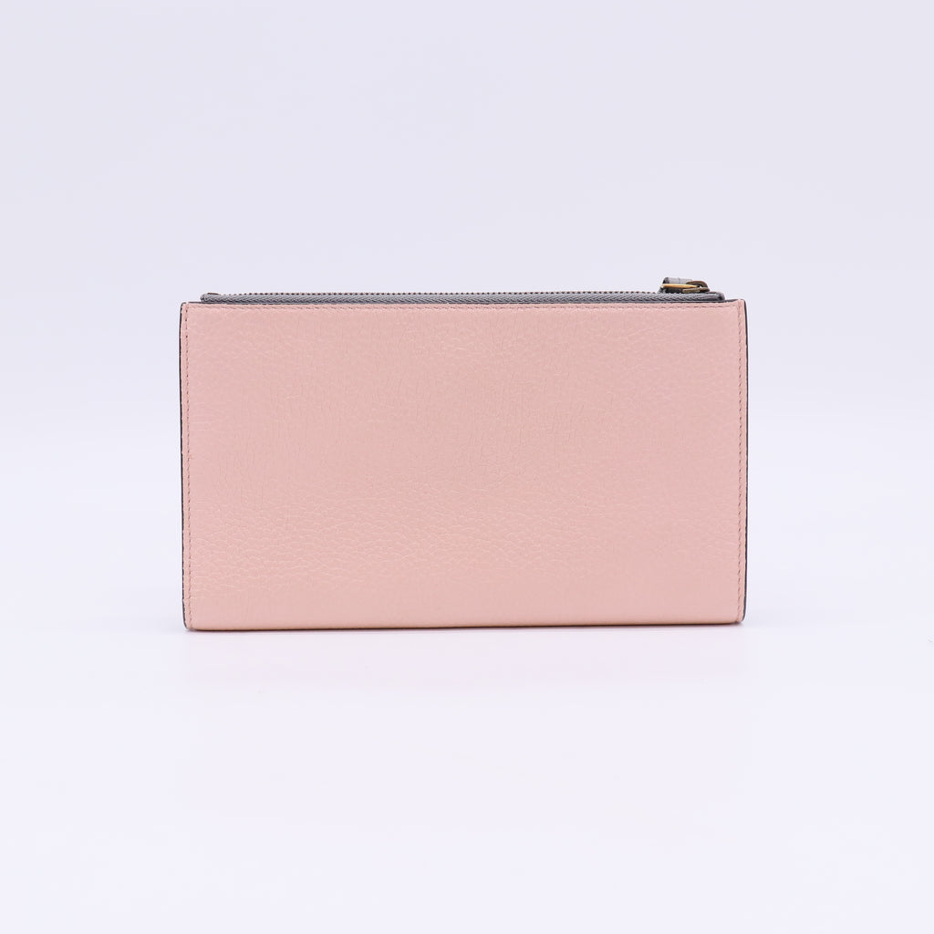 Gucci Light Pink Leather Wallet W23086