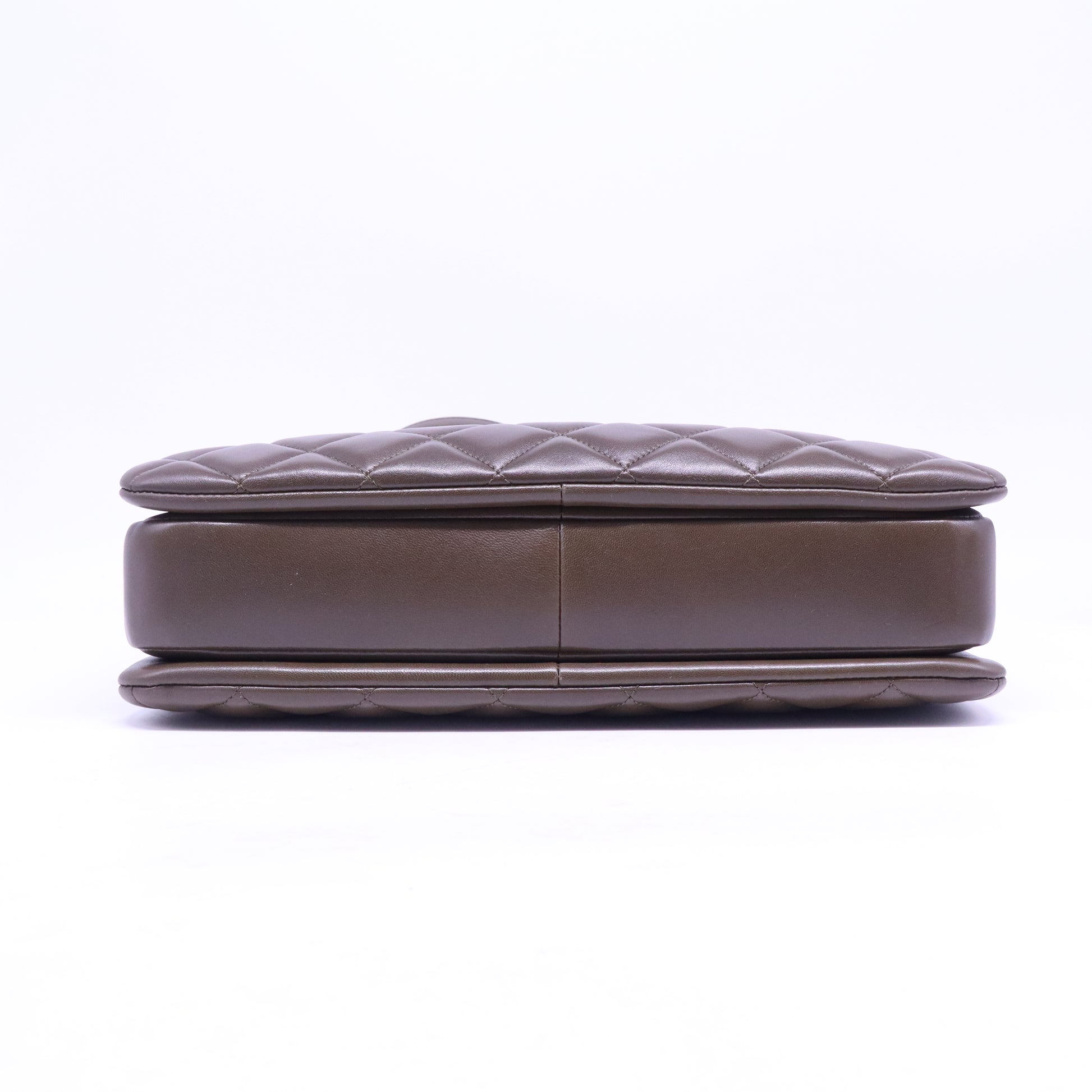 Quilted Lambskin Leather Large Trendy Bag B21182