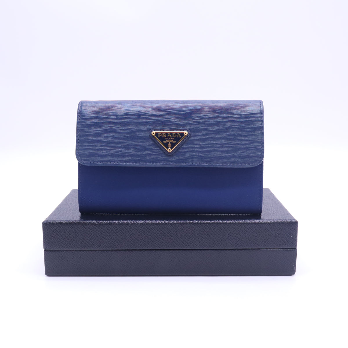 Navy Blue Leather Wallets W23103