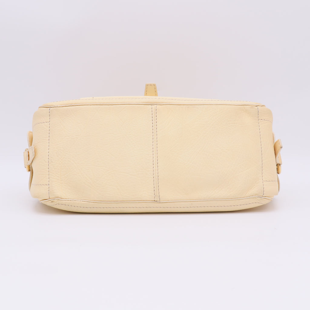 Celine Grained Leather Boogie Bag Butter Yellow Gold Hardware twins B23474