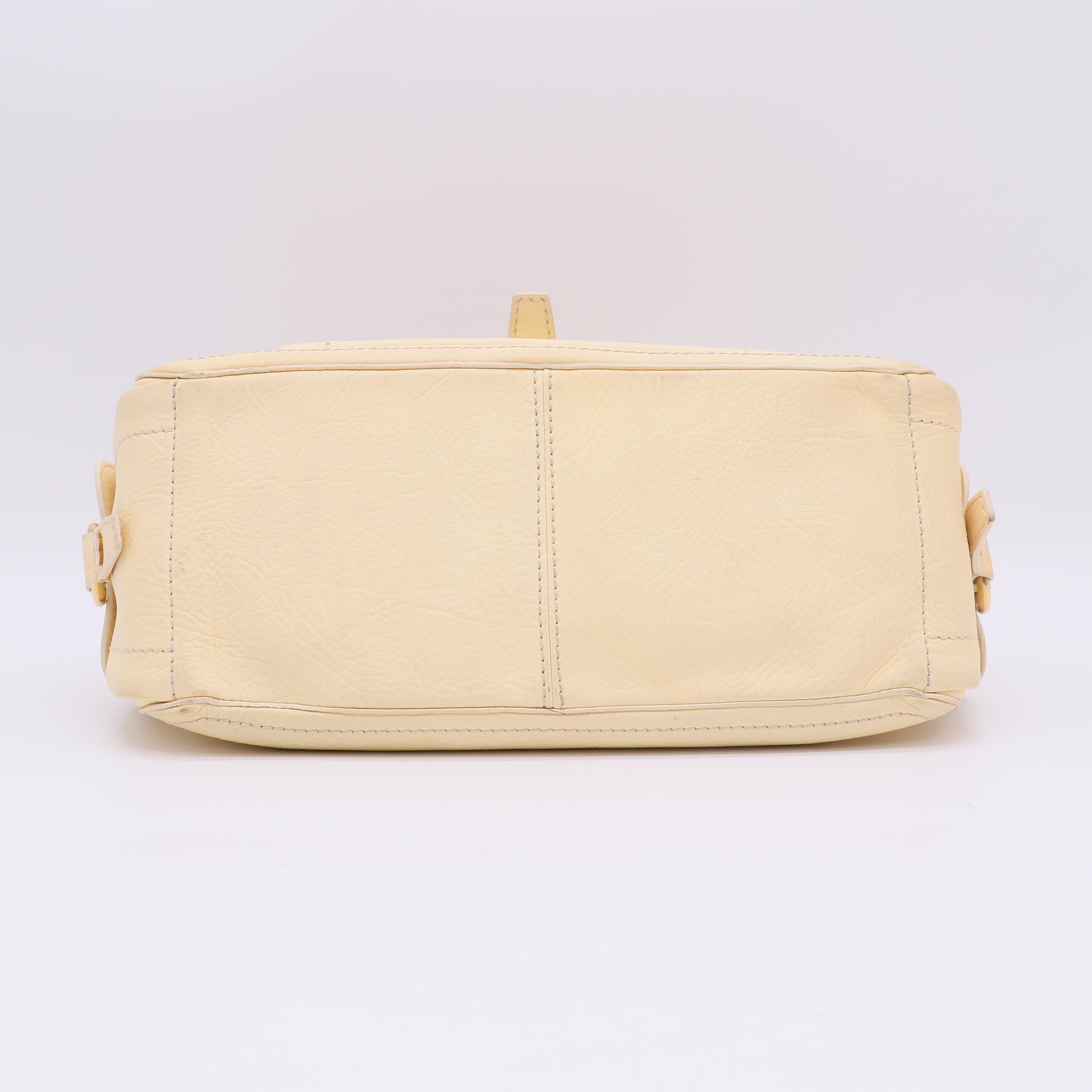 Celine Grained Leather Boogie Bag Butter Yellow Gold Hardware twins B23474