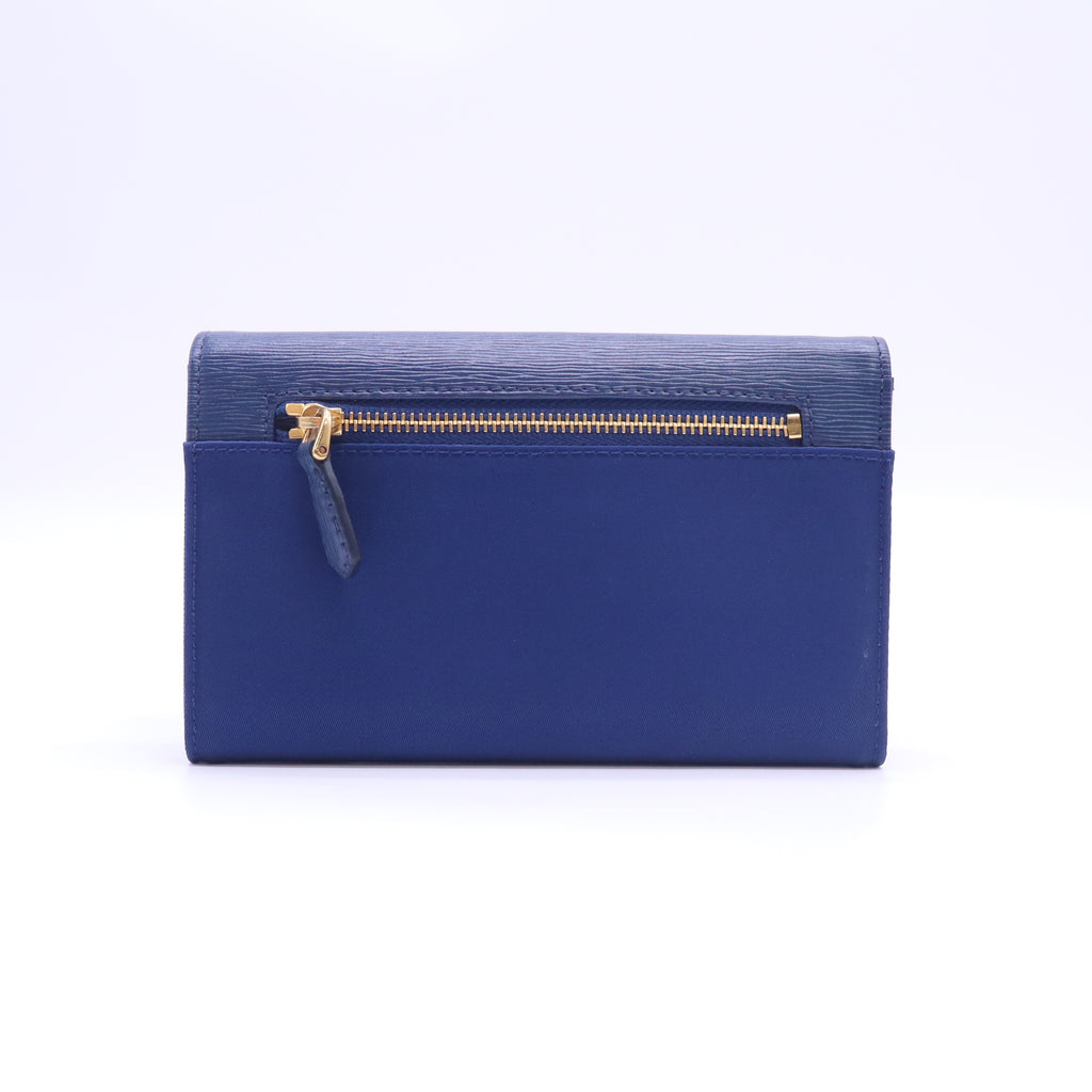 Navy Blue Leather Wallets W23103