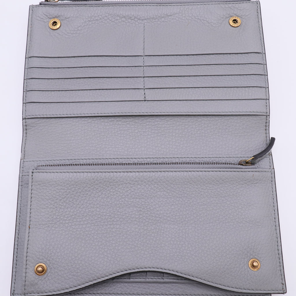 Gucci Light Pink Leather Wallet W23086