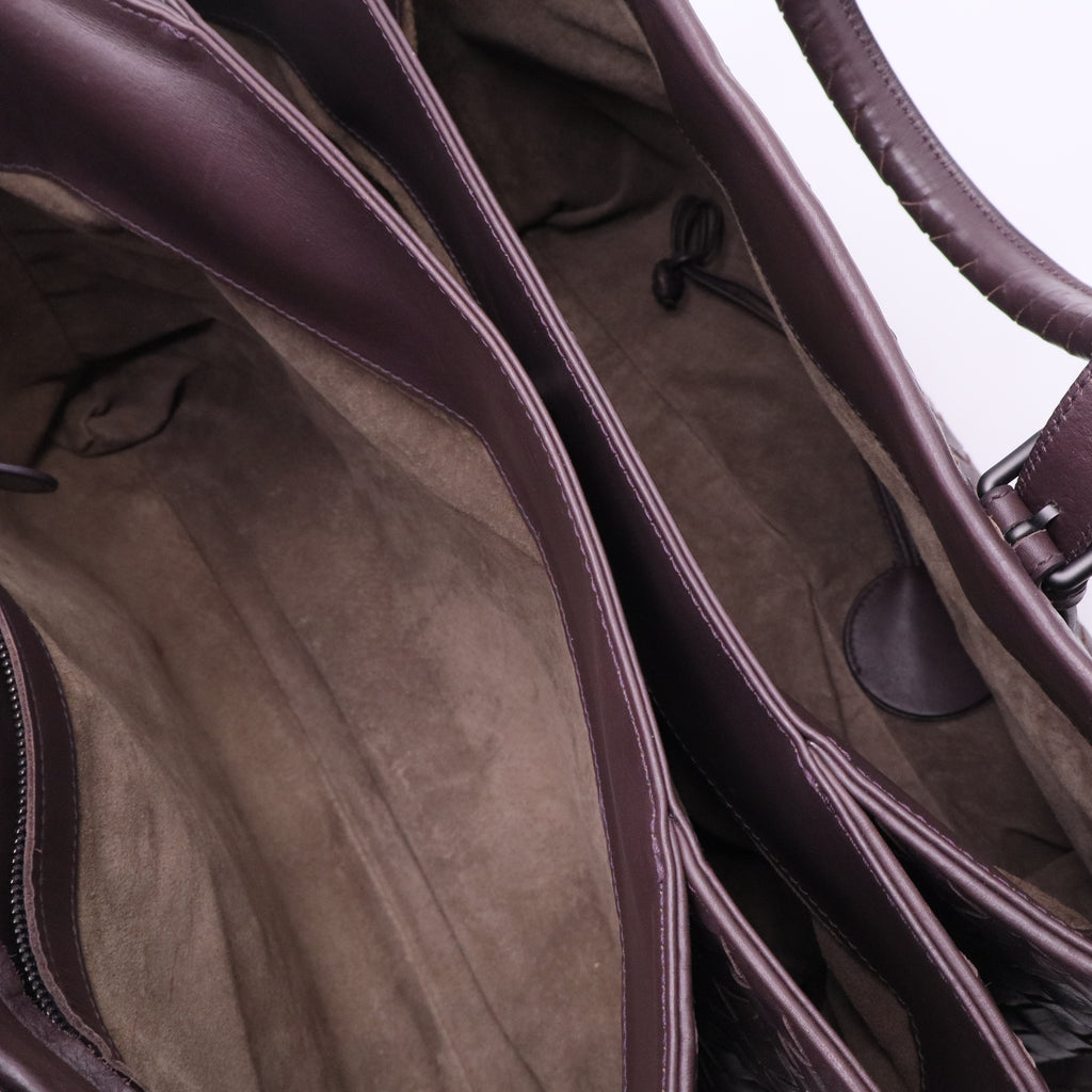 Intrecciato Woven Nappa Leather Roma Tote Bag
