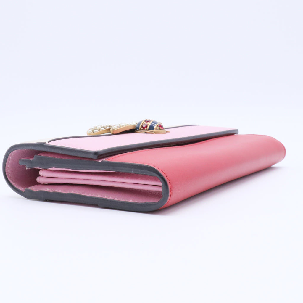 Multicolor Leather Web Queen Margaret Wallet on Chain (WOC) Mini