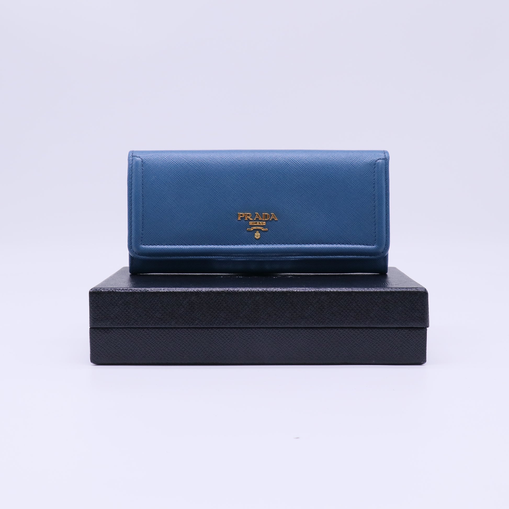 Prada Saffiano Metal Continental Flap Wallet W21853