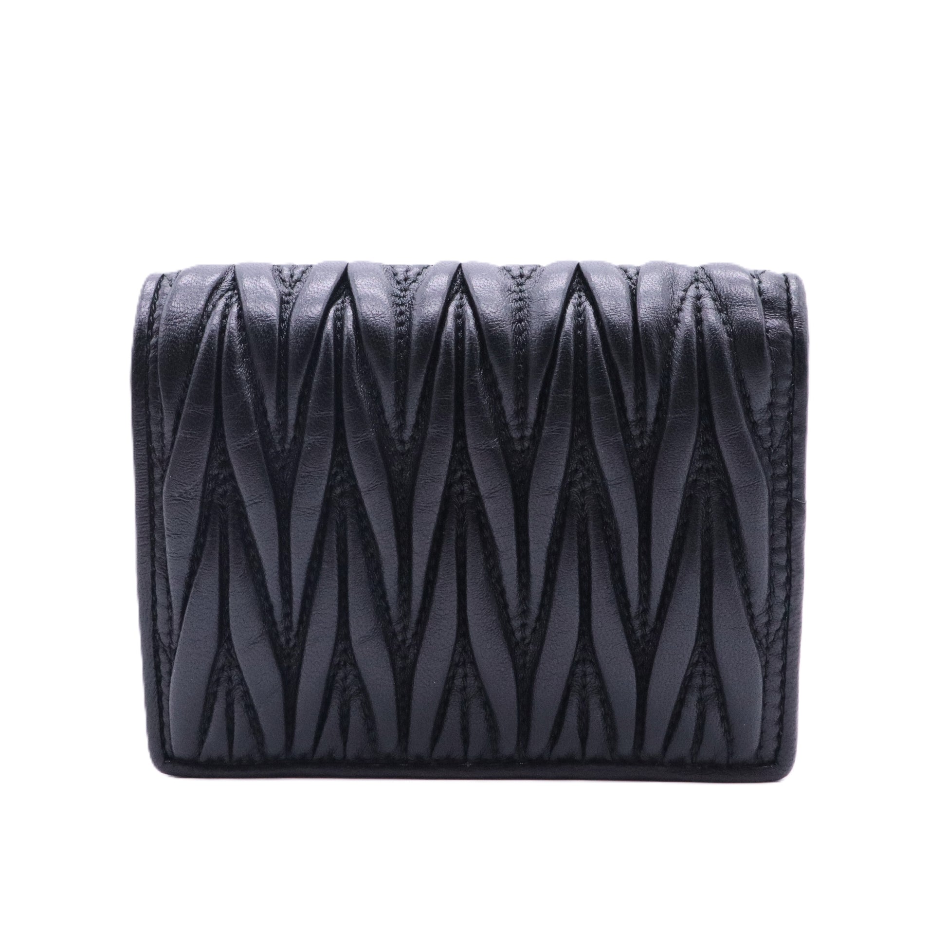 Miumiu Logo-plaque Matelassé wallet twins