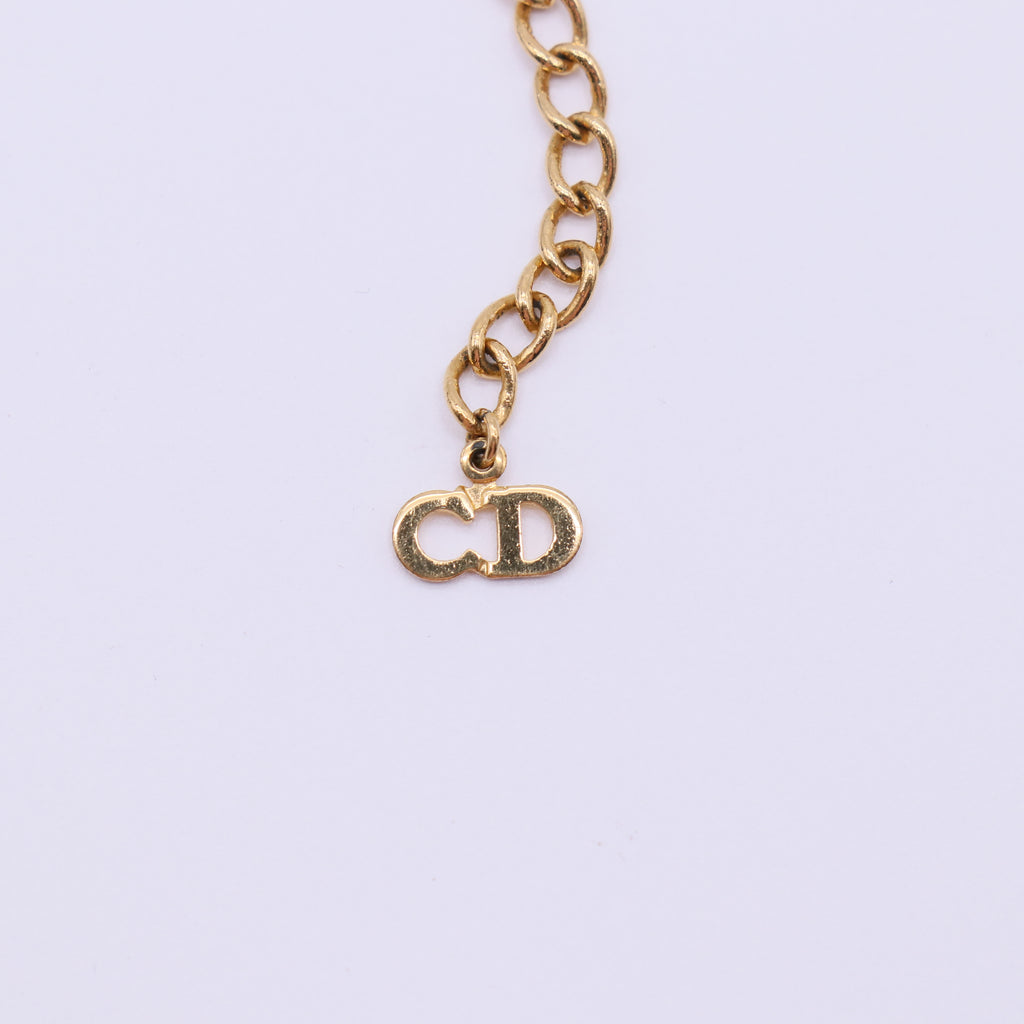 Christian Dior Vintage Chunky ID Tag Bracelet Twins LDJ4165
