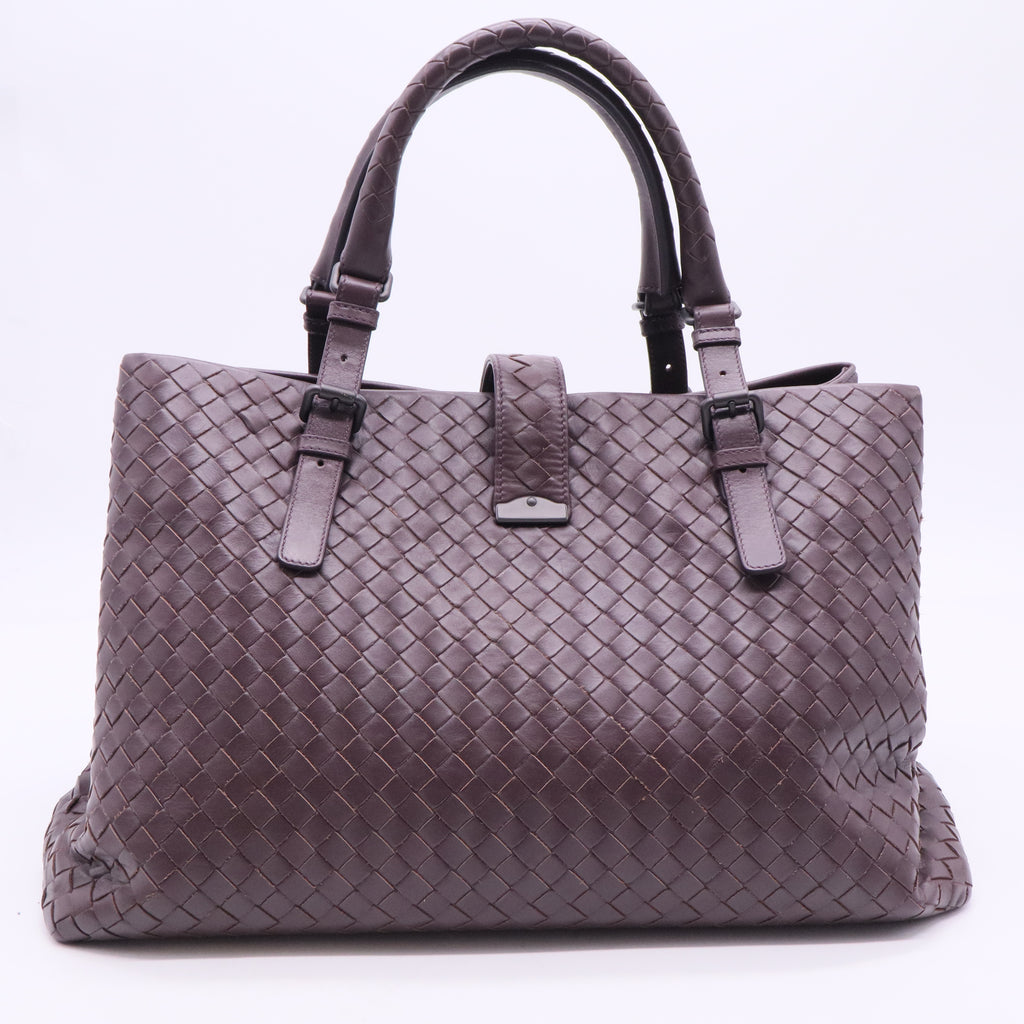 Intrecciato Woven Nappa Leather Roma Tote Bag