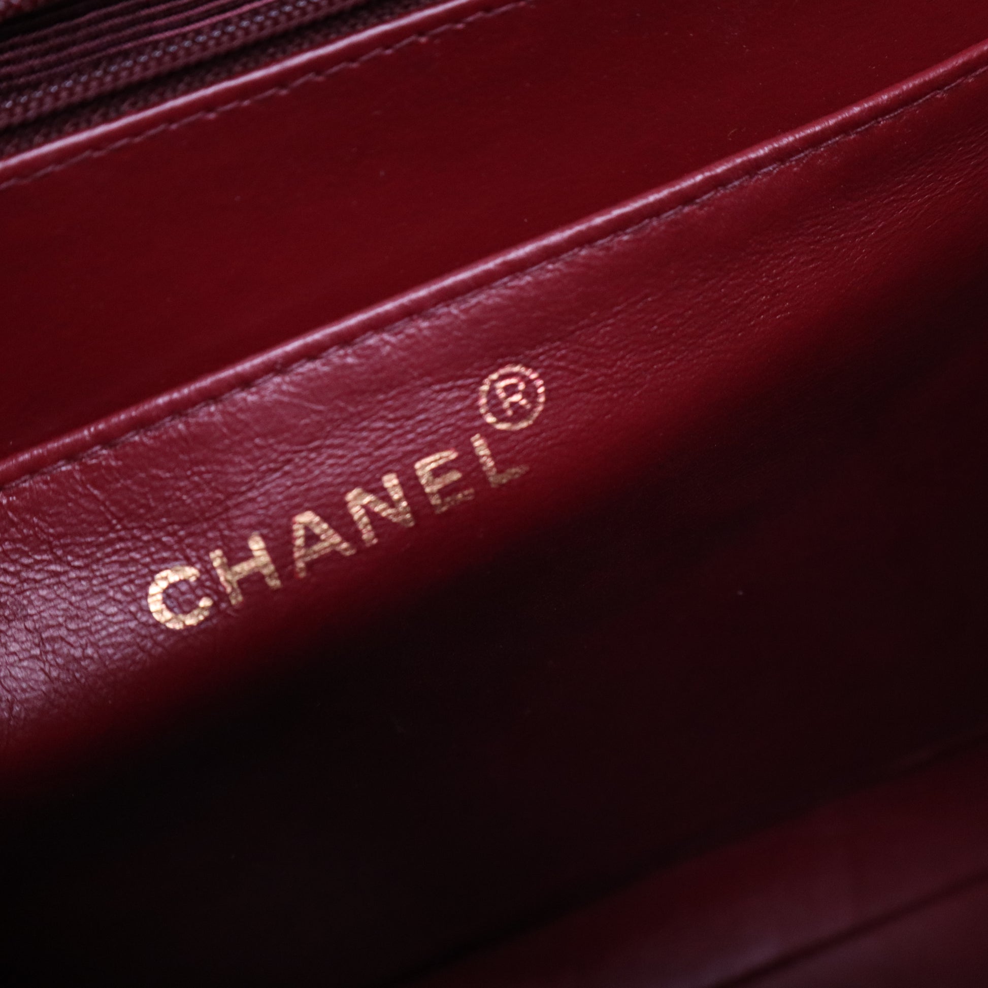 CHANEL Vintage Black and Gold Lambskin Beckham Bag 34 B21187
