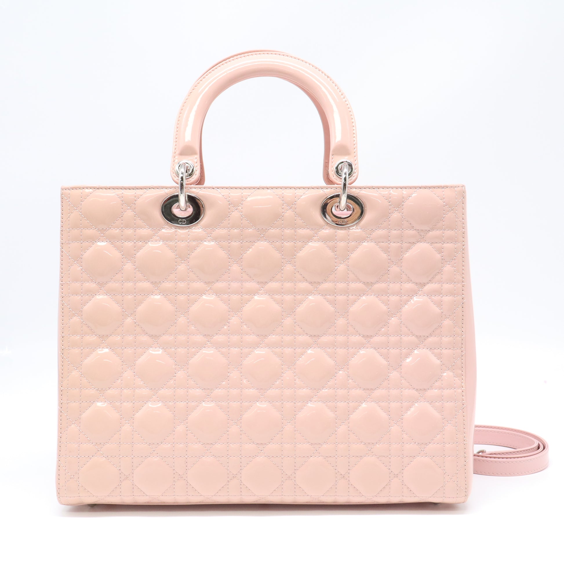Large Lady Dior Bag in Rose des Vents B22532