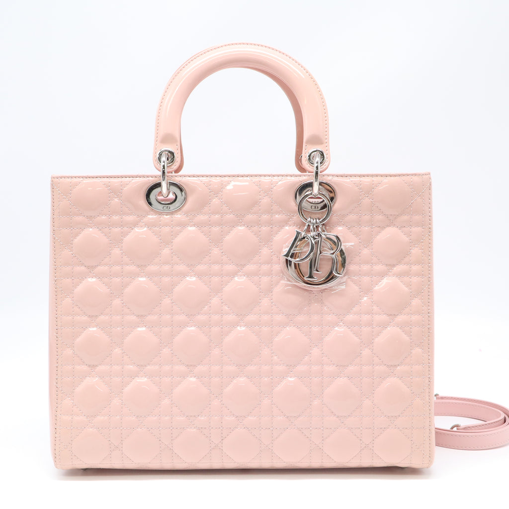 Large Lady Dior Bag in Rose des Vents B22532